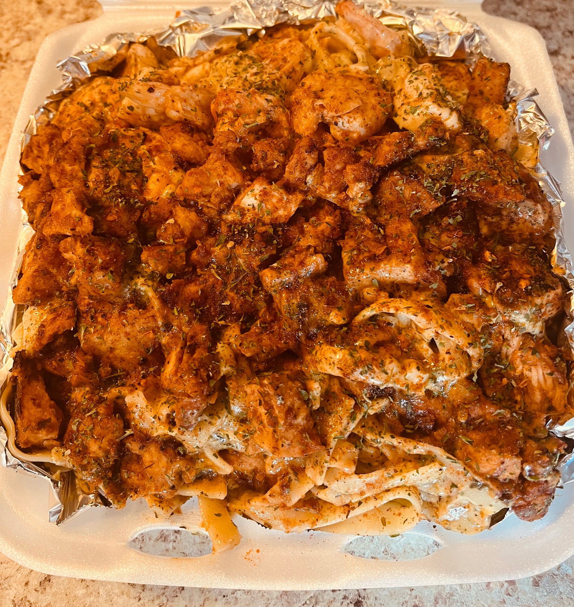 Chicken & Shrimp Alfredo